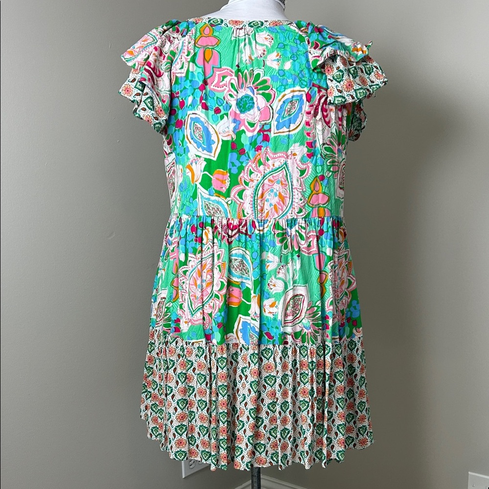 Sage & Fig Boho Floral Dress | Size Large - Picture 5 of 7